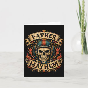 Vater des Chaos Biker-Vater Totenkopf-Reiter Motor Karte