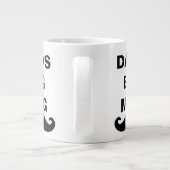Vater des coolen Schwarz-Weiß-Vaters Jumbo-Tasse (Rückseite)