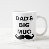 Vater des coolen Schwarz-Weiß-Vaters Jumbo-Tasse (Rechts)