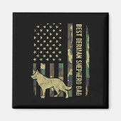 Vater des deutschen Schäferhundes Camouflage Ameri Magnet (Vorne)