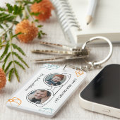 Vater des ersten Vaters Custom Foto Sonnenbrille Schlüsselanhänger (Vorderseite rechts)