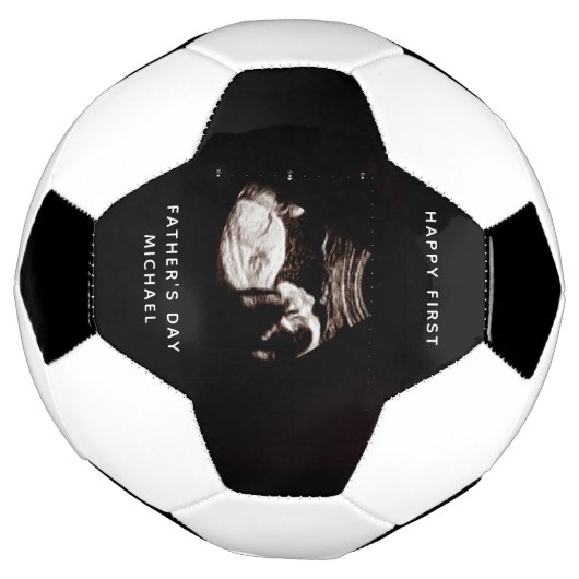 Vater des ersten Vaters Name Baby Sonogram Foto Fußball (Gedreht)