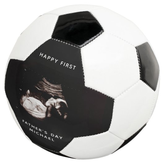 Vater des ersten Vaters Name Baby Sonogram Foto Fußball (Dreiviertel)