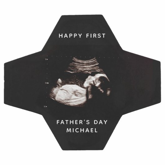 Vater des ersten Vaters Name Baby Sonogram Foto Fußball (Flach)