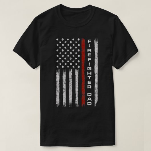 VATER des Feuerwehrmanns der US-Flagge, Vater Dadd T-Shirt (Design vorne)