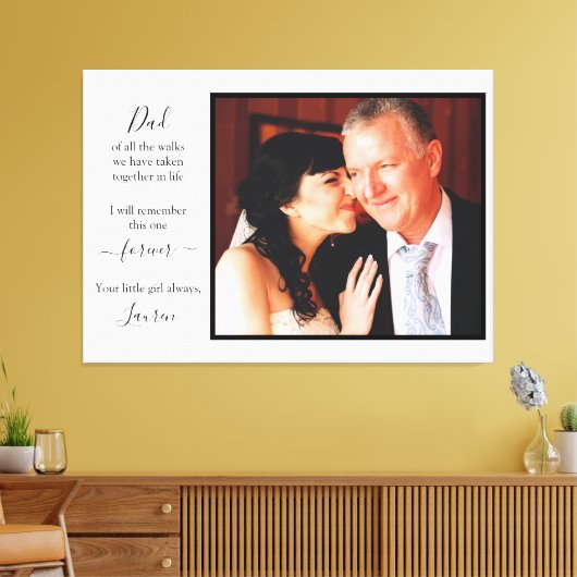 Vater des Foto-Zitats Leinwanddruck (Insitu (Wohnzimmer))