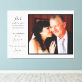 Vater des Foto-Zitats Leinwanddruck (Insitu (Holzboden))