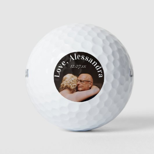 Vater des Fotos der Braut Golfball (Vorderseite)