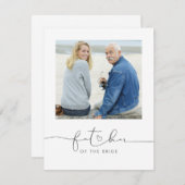 Vater des Fotos der Hochzeitserklärung (Vorne/Hinten)