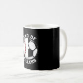 Vater des Fußballball-Baseball-Ball-Trainers Kaffeetasse (VorderseiteRechts)