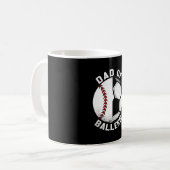 Vater des Fußballball-Baseball-Ball-Trainers Kaffeetasse (Vorderseite Links)