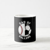 Vater des Fußballball-Baseball-Ball-Trainers Kaffeetasse (Mittel)