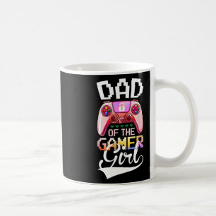 Vater des Gamer Girl Matching Video Game Geburtsta Kaffeetasse