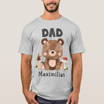 Vater des Geburtstags-Baby-Bear-T - Shirt
