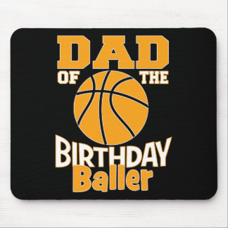 Vater des Geburtstags-Baller Basketball ThemenPart Mousepad