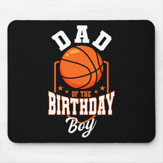 Vater des Geburtstags Basketball-Themenabends Mousepad (Vorne)