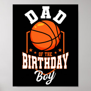 Vater des Geburtstags Basketball-Themenabends Poster