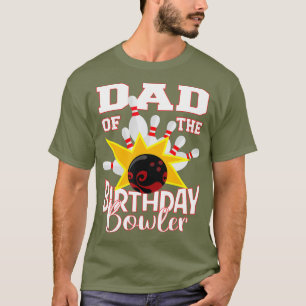Vater des Geburtstags-Bowling-Kind-Bowling-Partys T-Shirt