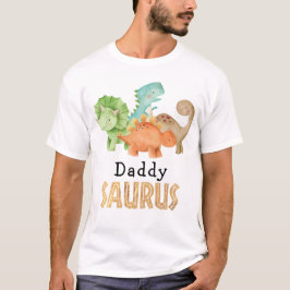 Vater des Geburtstags Boy Dinosaurier Daddy Saurus T-Shirt