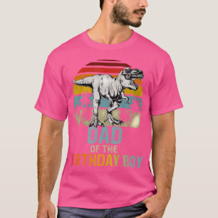 Vater des Geburtstags Boy Dinosaurier T Rex Family T-Shirt