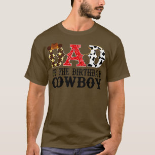 Vater des Geburtstags Cowboy 1. Geburtstagskleidun T-Shirt