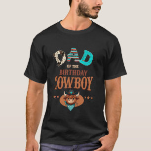 Vater des Geburtstags-Cowboy-Western-Rodeo-Party-T T-Shirt
