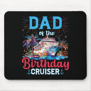 Vater des Geburtstags Cruiser Funny Cruise Geburts Mousepad