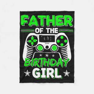 Vater des Geburtstags-Girl-Videospiel-Party Fleecedecke