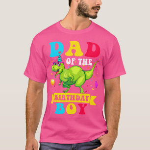 Vater des Geburtstags Junge Dinosaurier Raptor Fun T-Shirt