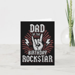 Vater des Geburtstags Rockstar Matching Rocker Roc Karte