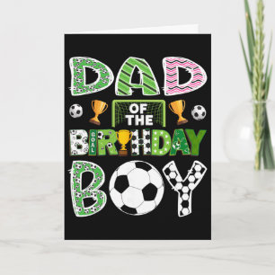 Vater des Geburtstags-Soccer-Spielers Spieltag Karte