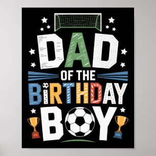 Vater des Geburtstagsfußballers Ll Scoring Party Poster