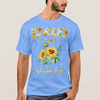 Vater des Geburtstagsgeschenks , Sonnenblumendesig T-Shirt