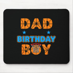 Vater des Geburtstagsjungen Basketball-Geburtstags Mousepad