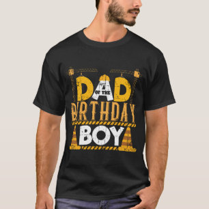 Vater des Geburtstagsjungen Bauarbeiter Geburtstag T-Shirt
