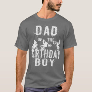 Vater des Geburtstagsjungen Dirt Bike B-Tages-Part T-Shirt
