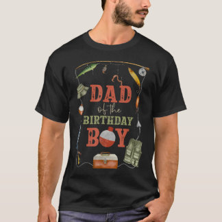 Vater des Geburtstagsjungen fischt zum ersten Gebu T-Shirt