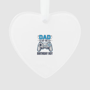 Vater des Geburtstagsjungen-Gamer-Shirt-Design_1 Ornament
