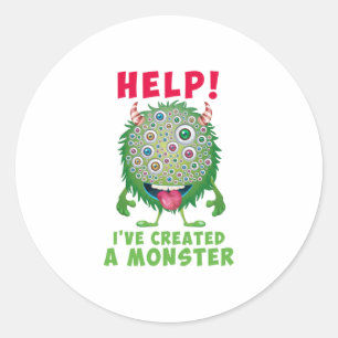 Vater des Geburtstagsjungen Helfen Ive Created Mon Runder Aufkleber