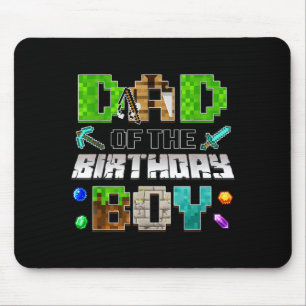 Vater des Geburtstagsjungen Lustiger Gaming-Geburt Mousepad
