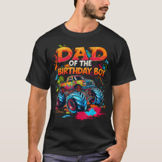 Vater des Geburtstagsjungen Monster-Truck-Bekleidu T-Shirt