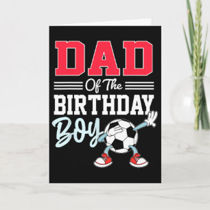 Vater des Geburtstagsjungen-Shirt Fußballparty-Fam Karte