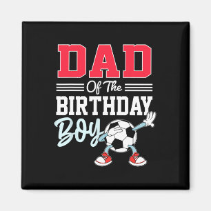 Vater des Geburtstagsjungen-Shirt Fußballparty-Fam Magnet