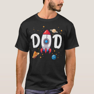 Vater des Geburtstagsjungen Weltraumastronaut 1. T-Shirt