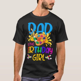 Vater des Geburtstagskindes Kleiner Künstler malt T-Shirt