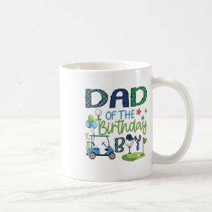 Vater des Geburtstagskurses in einem Golfsport Kaffeetasse