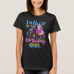 Vater des Geburtstagsmädchen-Unicorn-Monsters T-Shirt