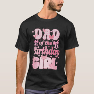 Vater des Geburtstagsmädchens Familie Rosa Coquett T-Shirt