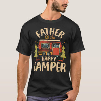 Vater des glücklichen Camper 1. Geburtstagsfeier R T-Shirt