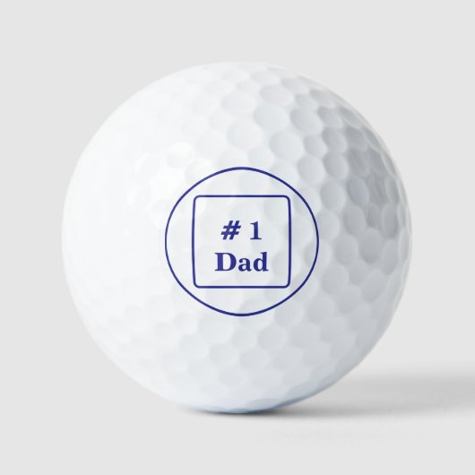Vater des Golfers Golfball (Vorderseite)